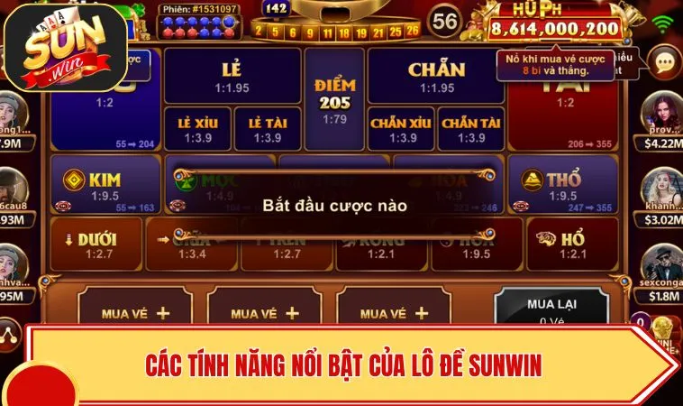 Lô Đề SUNWIN – Tổng Hợp Các Hình Thức Dự Đoán Số 4 Các tính năng nổi bật của lô đề SUNWIN