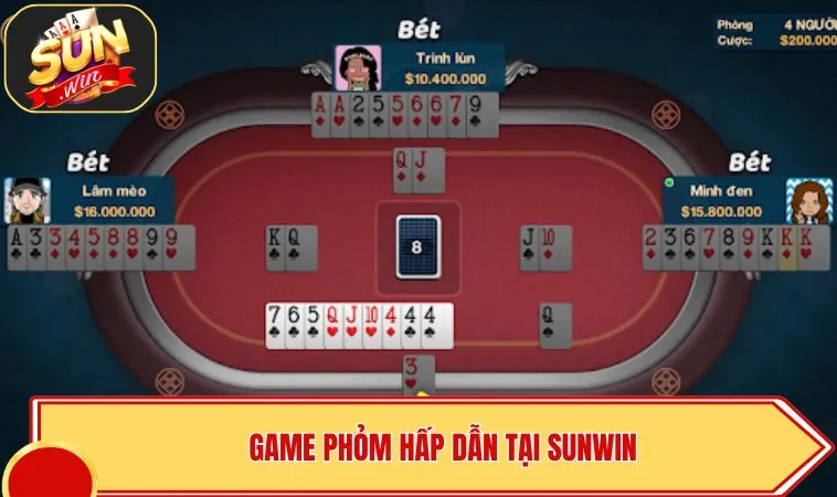 Phỏm SUNWIN – Mẹo Chơi Giúp Thắng Lớn Từ Ván Đầu Tiên 2 Game phỏm hấp dẫn tại SUNWIN