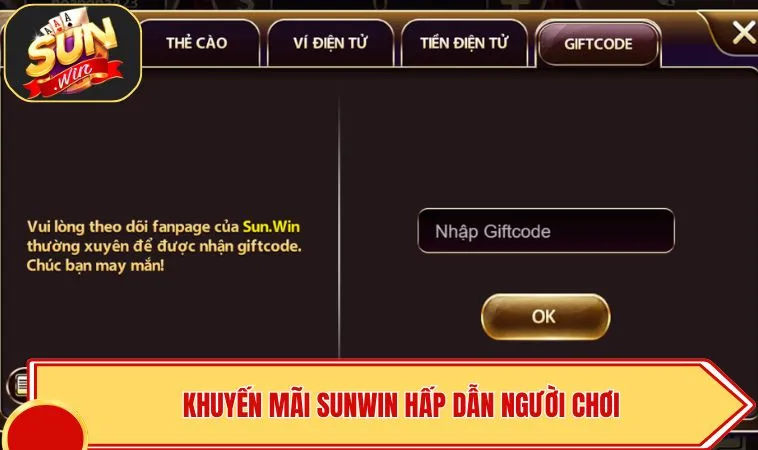 Khuyến Mãi SUNWIN 1 Khuyến mãi SUNWIN hấp dẫn người chơi