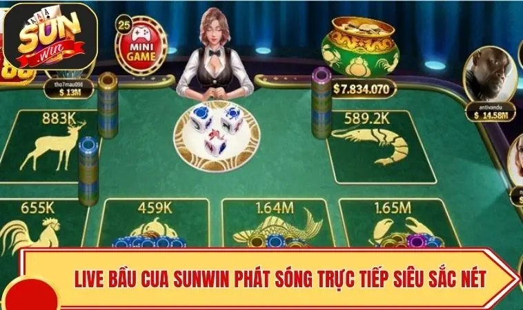 Live Bầu Cua SUNWIN - Đỉnh Cao Lắc Xúc Xắc Cho Người Chơi 2 Live Bầu Cua SUNWIN phát sóng trực tiếp siêu sắc nét