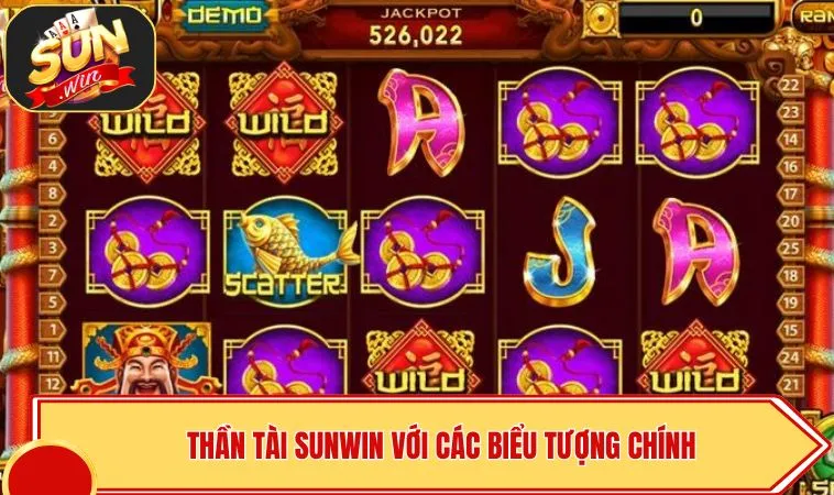 Thần Tài SUNWIN – Trải Nghiệm Quay Hũ Đổi Thưởng Đầy May Mắn 3 Thần Tài SUNWIN với các biểu tượng chính
